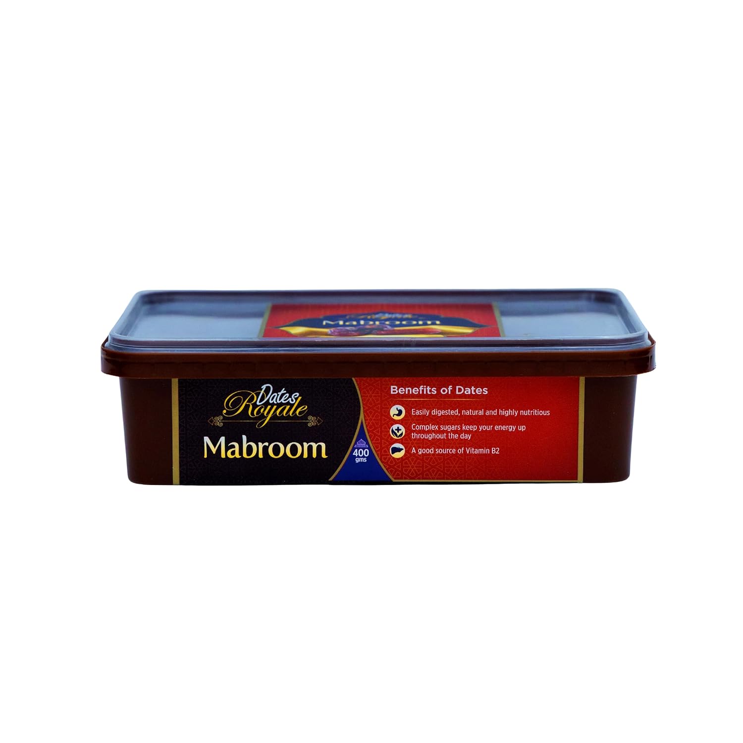 Dates Royale Premium Mabroom Dates 400g, Elongated Soft Khajoor, Natural Sun-Dried Fruit, Energy Boost, Immunity Support, ...