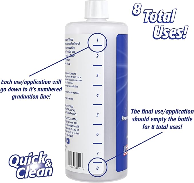 Descalcificador Líquido Quick & Clean 32 oz - Para Cafeteras miniatura 2