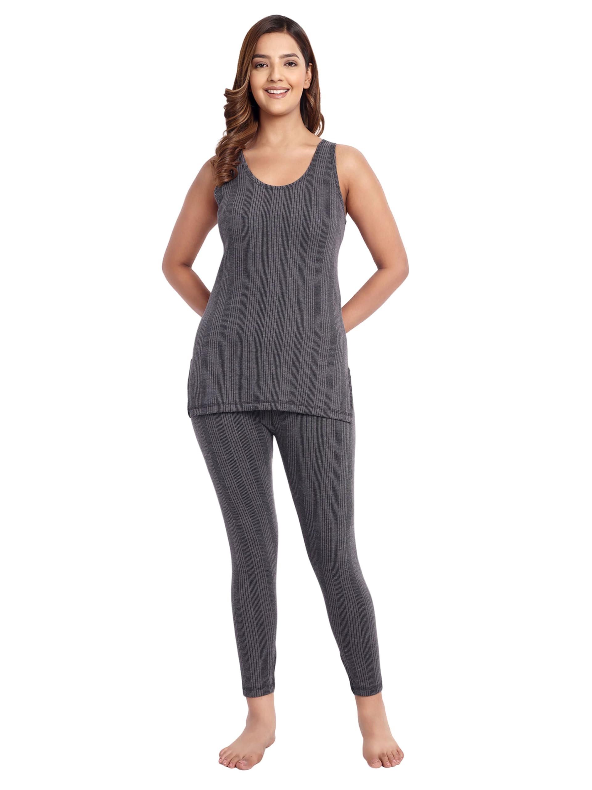 Women's Winter Thermal Sleeveless Top/Female Body Warmer/Inners | Cotton Blend Thermal Slip | Sleeveless-image-16