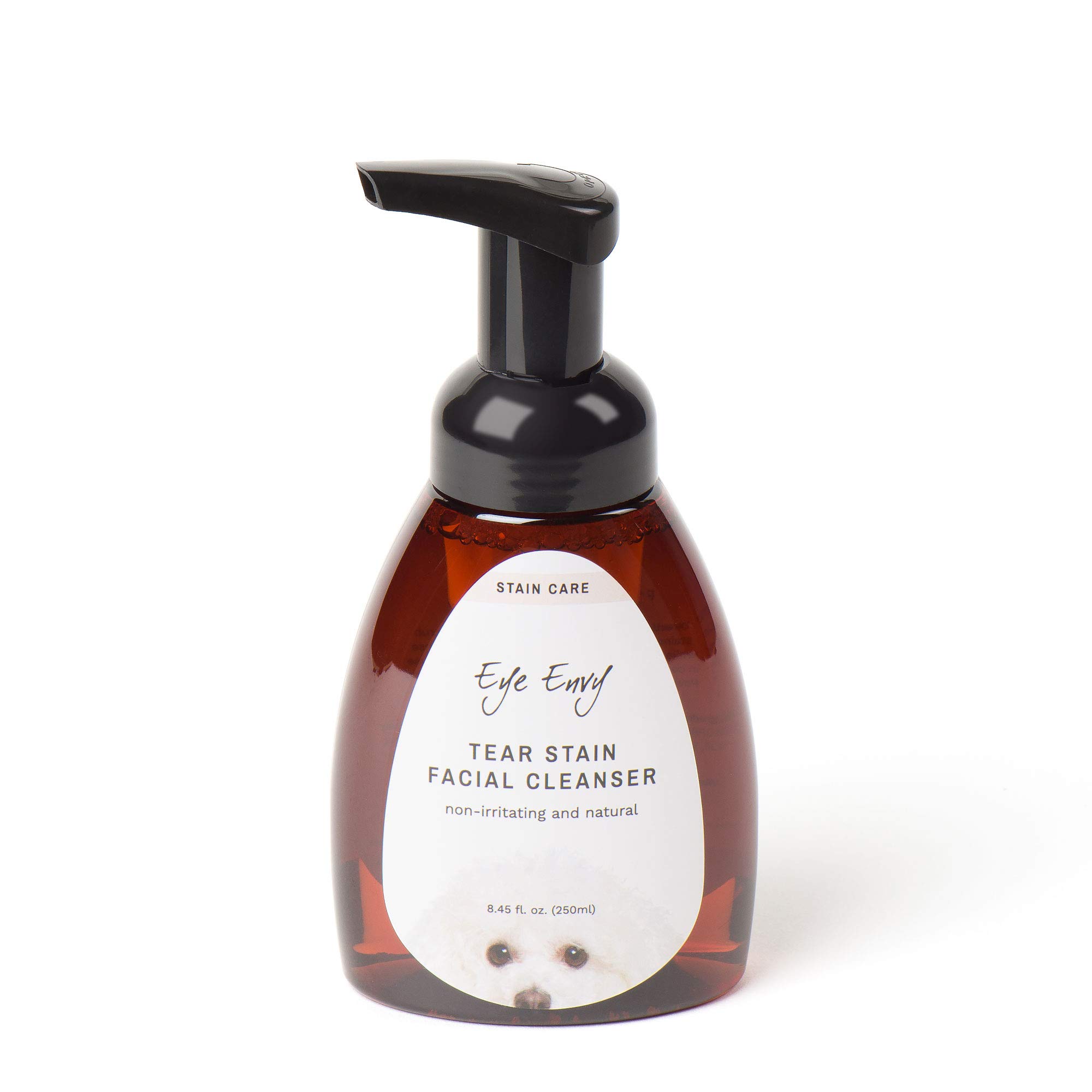 Eye Envy Tear Stain Facial Cleanser for Dogs and Cats | Rinse Scab-like Eye Trash, Eye Bog, and Eye Secretions | Tear-Free Foaming Formula | Treat the Cause of Blemishes | 8.45 oz