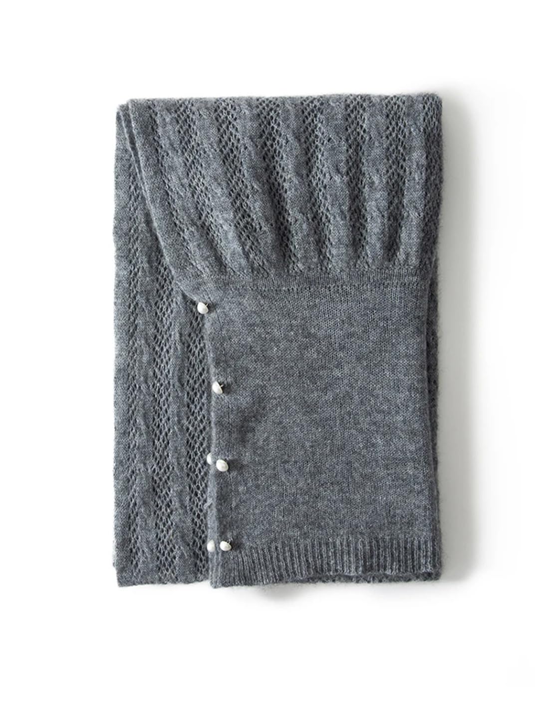 Lmtossey Primavera Autunno Donna Cashmere Sciarpa Solido Caldo Cashere Scialle Knittd Jacquard Neck Wraps