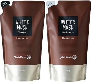 ホワイトムスク シャンプー コンディショナー セット 詰め替え ジョンズブレンド エアリー 450mL + 450g ふんわり サラサラ ダメージケア