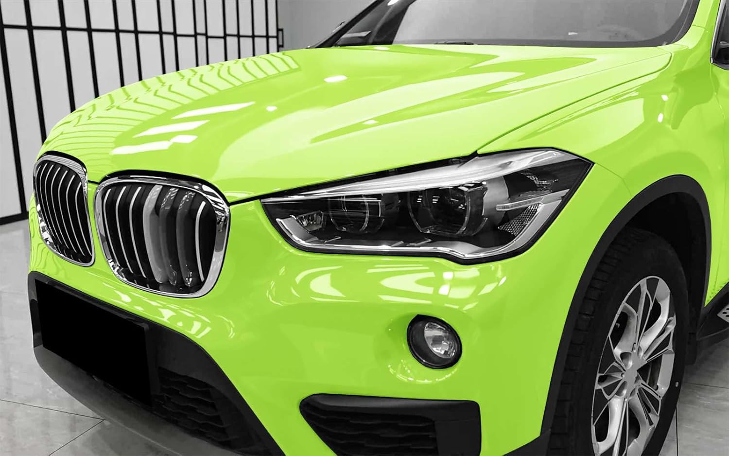 20"x60" (1.6FTx5FT) PPF Paint Protection Film Gloss Apple Green Self Healing Auto Bra Vinyl Wrap Invisible Scratches Shield Sheet DIY with Tool Kit