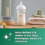 Philips Avent Natural Response Newborn Glass Gift Set - 5 x Baby Bottles, 2 x Philips Avent Ultra Soft Soother 0-6 Months, Bottle Brush, BPA Free (Model SCD879/11) - 8