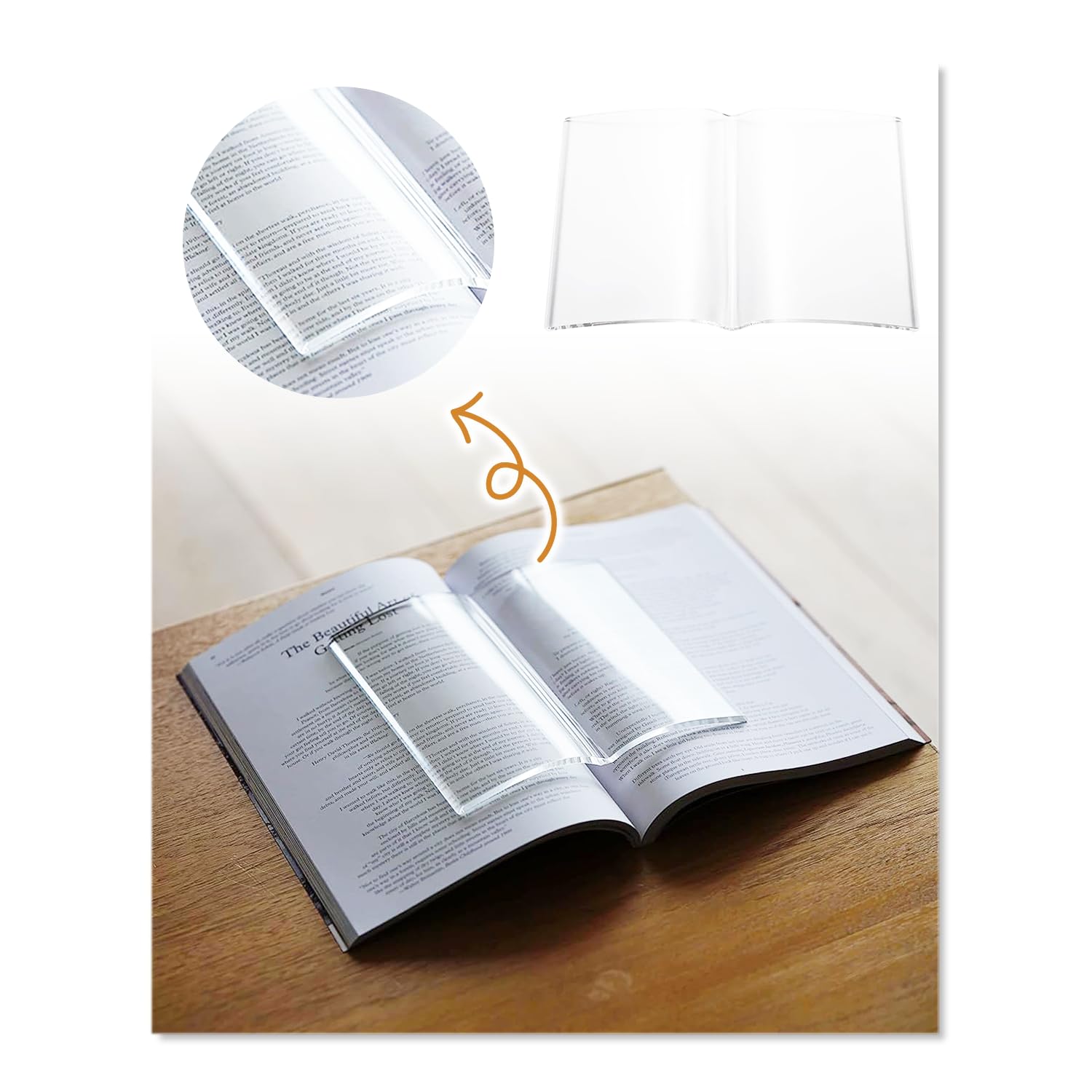 Amazon | ブック ストッパー ウェイト アクリル 本 テキスト 楽譜 文鎮