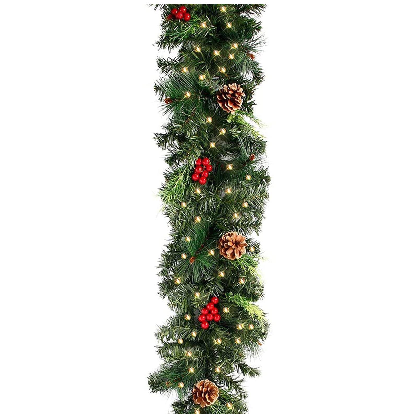 Arbre de Noël 1,8m et 2,7m mural éclairé pour décoration de fête