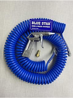 Bluestar Hava Kompresör Spiral Hava Hortumu Tabancası Ucu 15 m, 0904komp