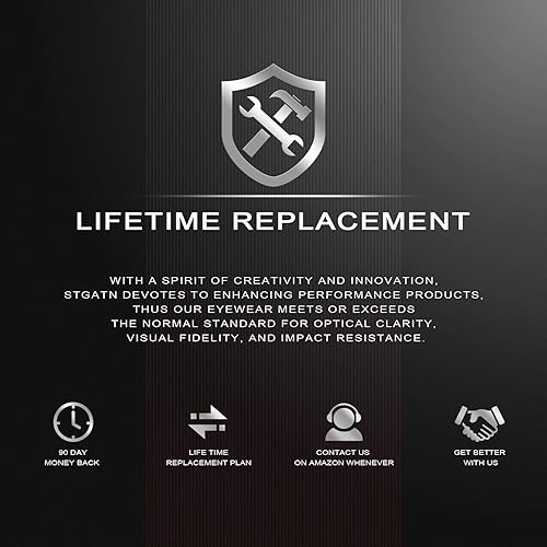 Miniatura 8 de STGATN Lentes de sol polarizados cuadrados para hombre, 2 paquetes en 2 estilos, marcos TR90 mate, protección UV400, antideslizantes