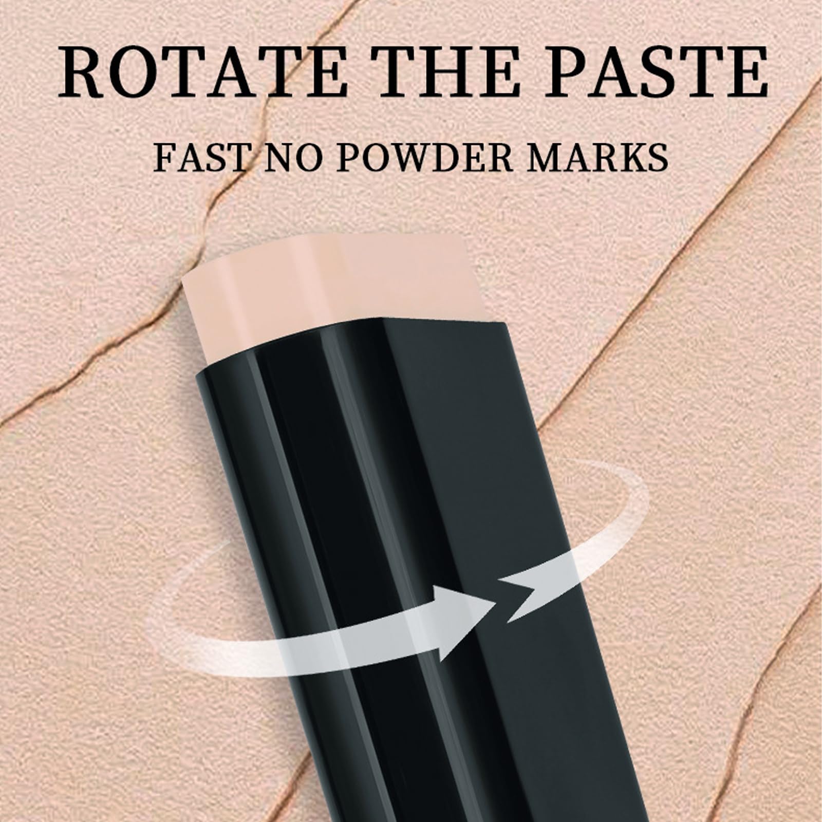 Face Foundation Stick, 2 in 1 Dual-Ended Long-Lasting Concealer Foundation Stick with Brush, Hydrating Contour Sticks Matte Korean foundation Full Coverage for Beauty Face Makeup (03#Light skin tone)