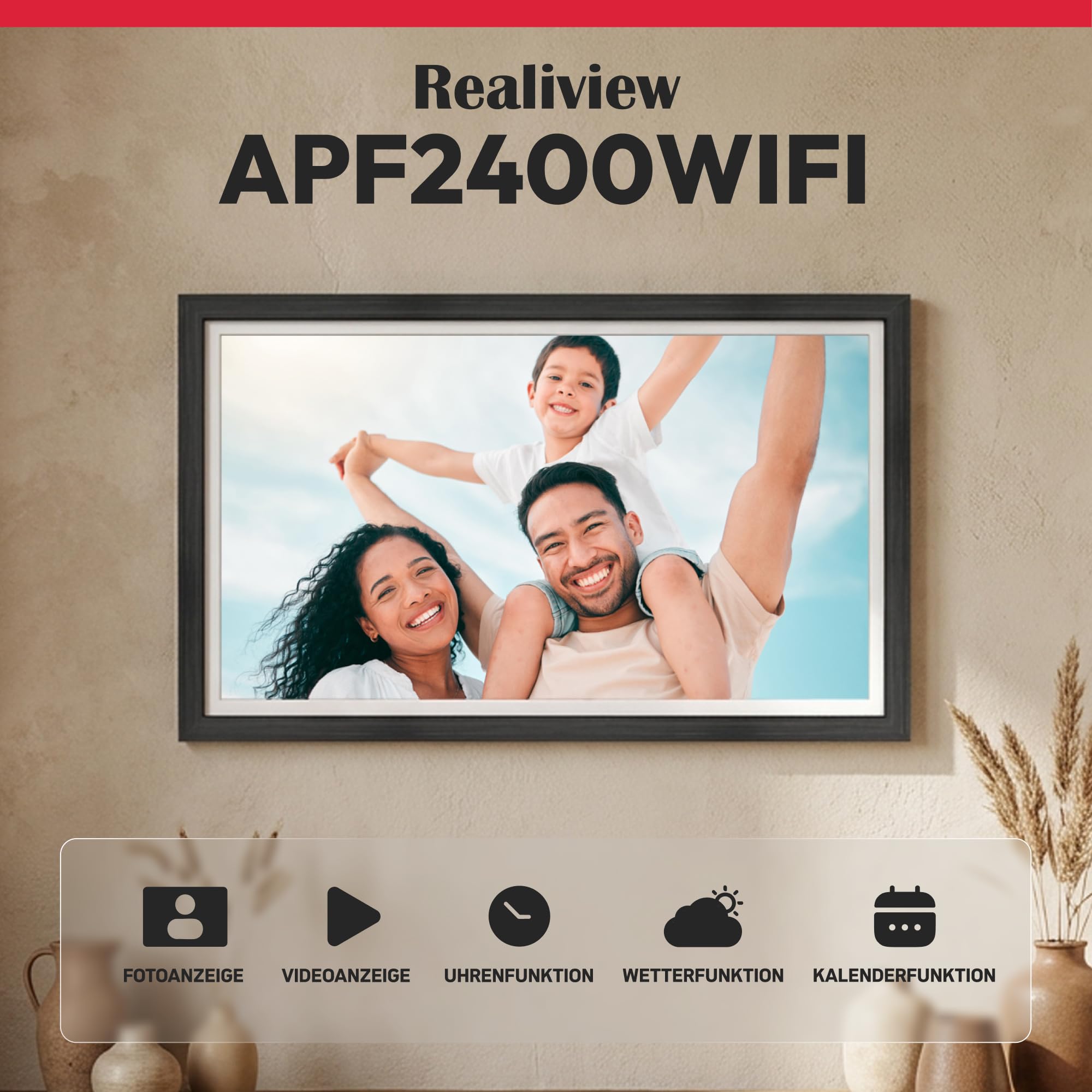 AGFAPHOTO Cadre Photo numérique 24 pouces Realiview APF2400WIFI