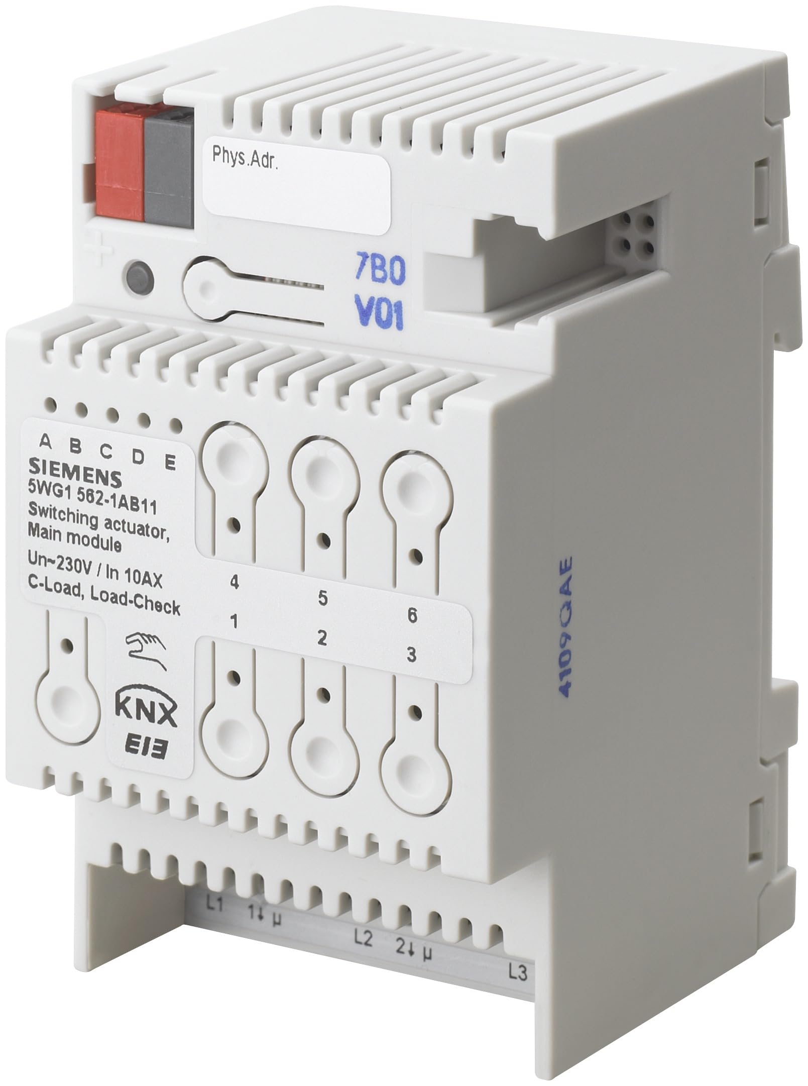 Actionneur de commutation KNX triple