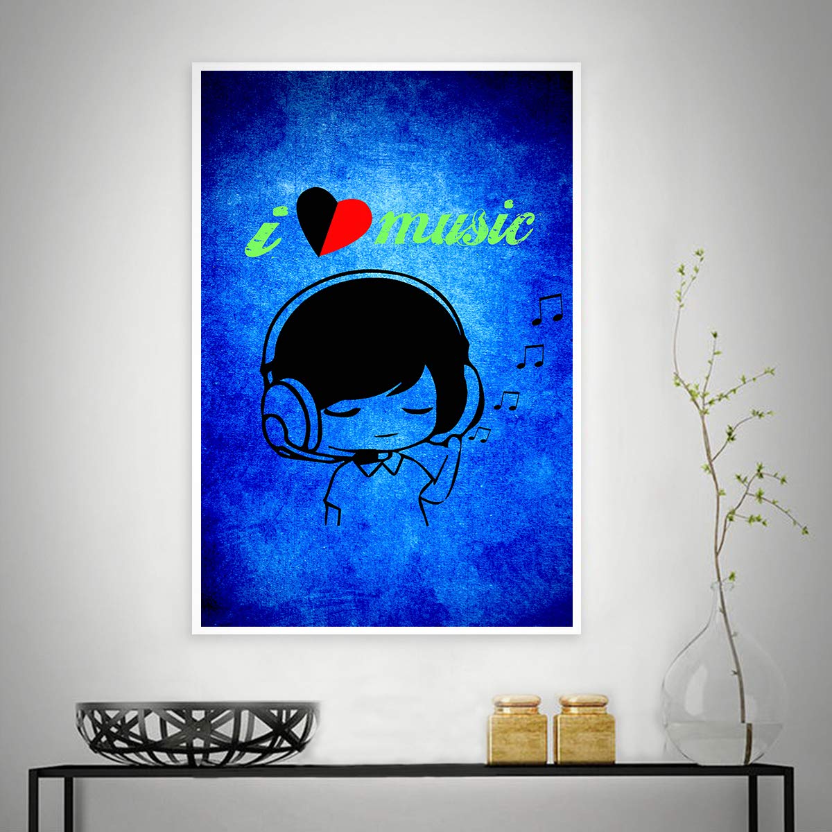 ZEBO TREND I Love Music - for Music Lover Inspirational Quotes
