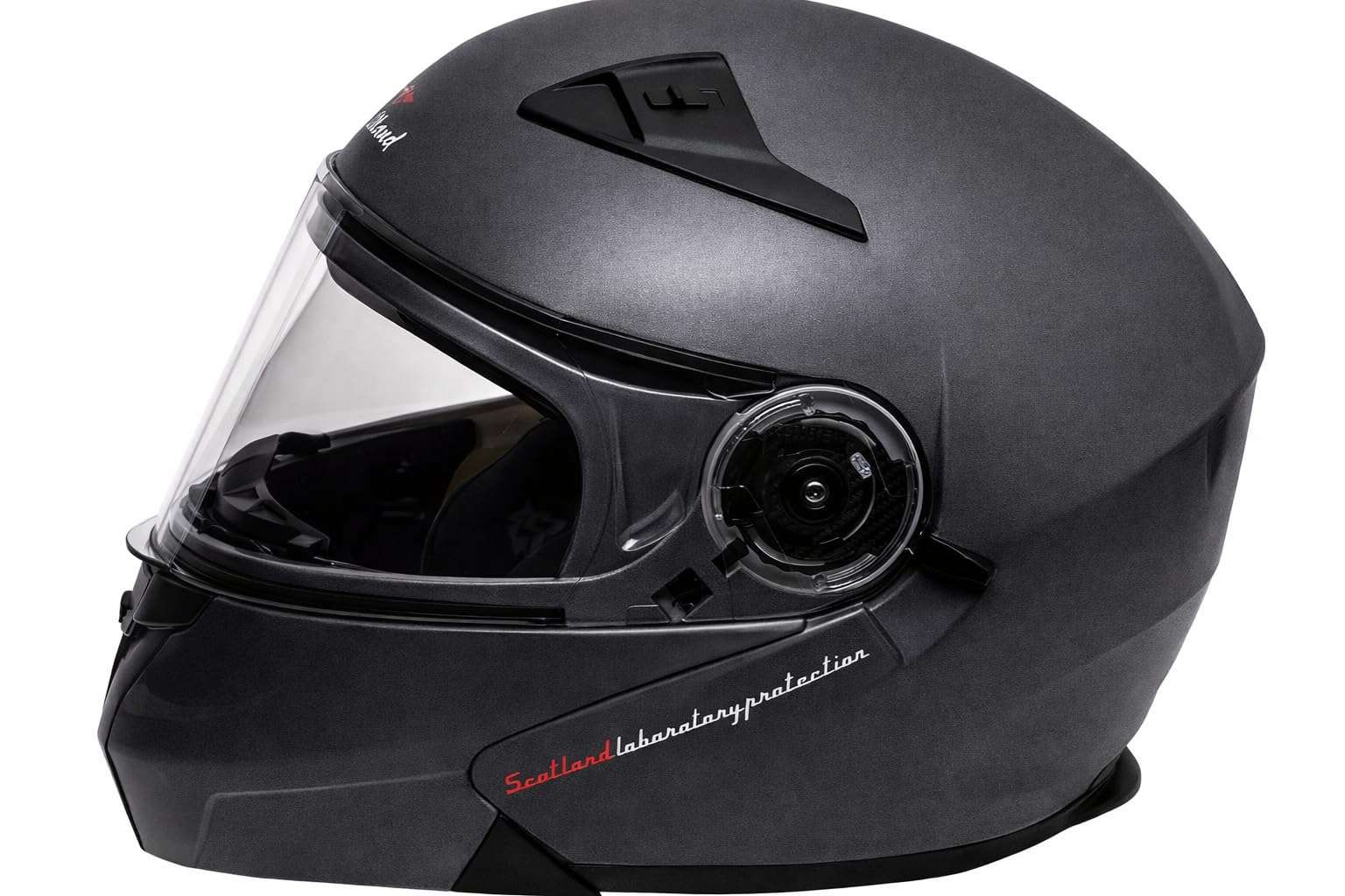 Casco Modulare Moto Scooter Scotland Force 2.1 Titanio Taglia L con visiera interna parasole a scomparsa