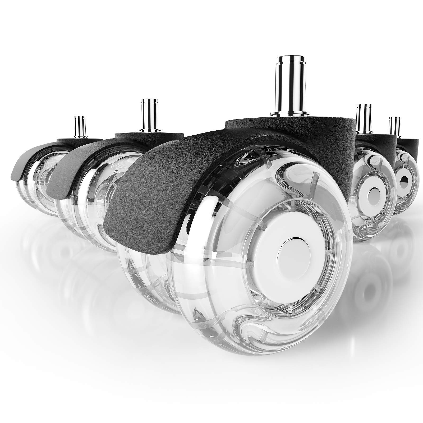 Buy Office Chair Caster Wheels 2 Inch Heavy Duty Computer Desk Chair Wheel Replacement Quadruple