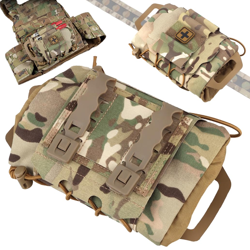 Bolsa táctica EMT IFAK de primeros auxilios de emergencia médica, bolsa Molle, equipo de airsoft para caza, deportes al aire libre, cinturón Molle, accesorio para mochila