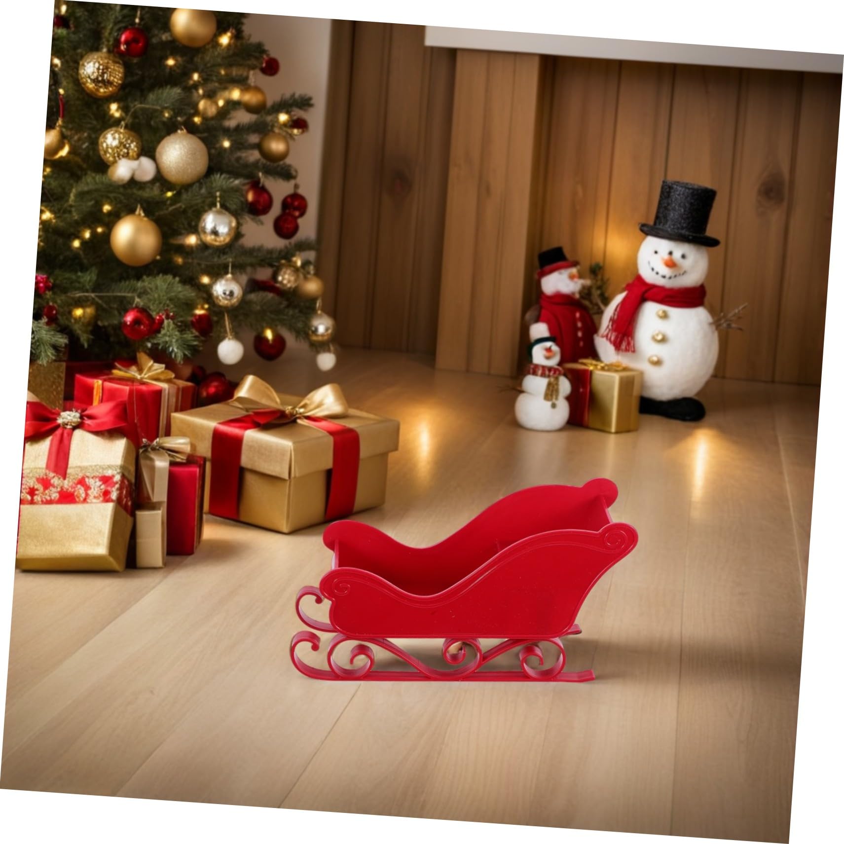 TOPBATHY 3 Piezas de Navidad decoración decoración de de Mesa estatuilla de en Miniatura de Apoyo de de Navidad el plastico