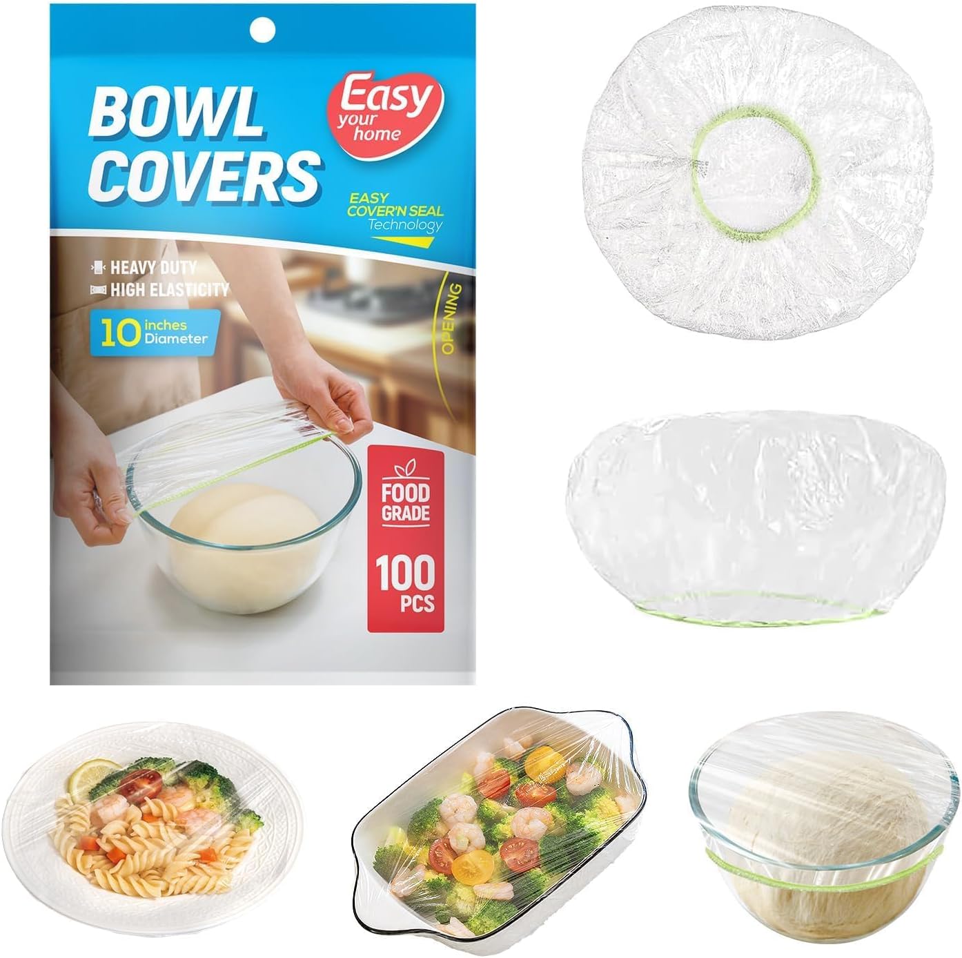 100PCS 10Inch Bowl Covers for Sourdough Bread Proofing