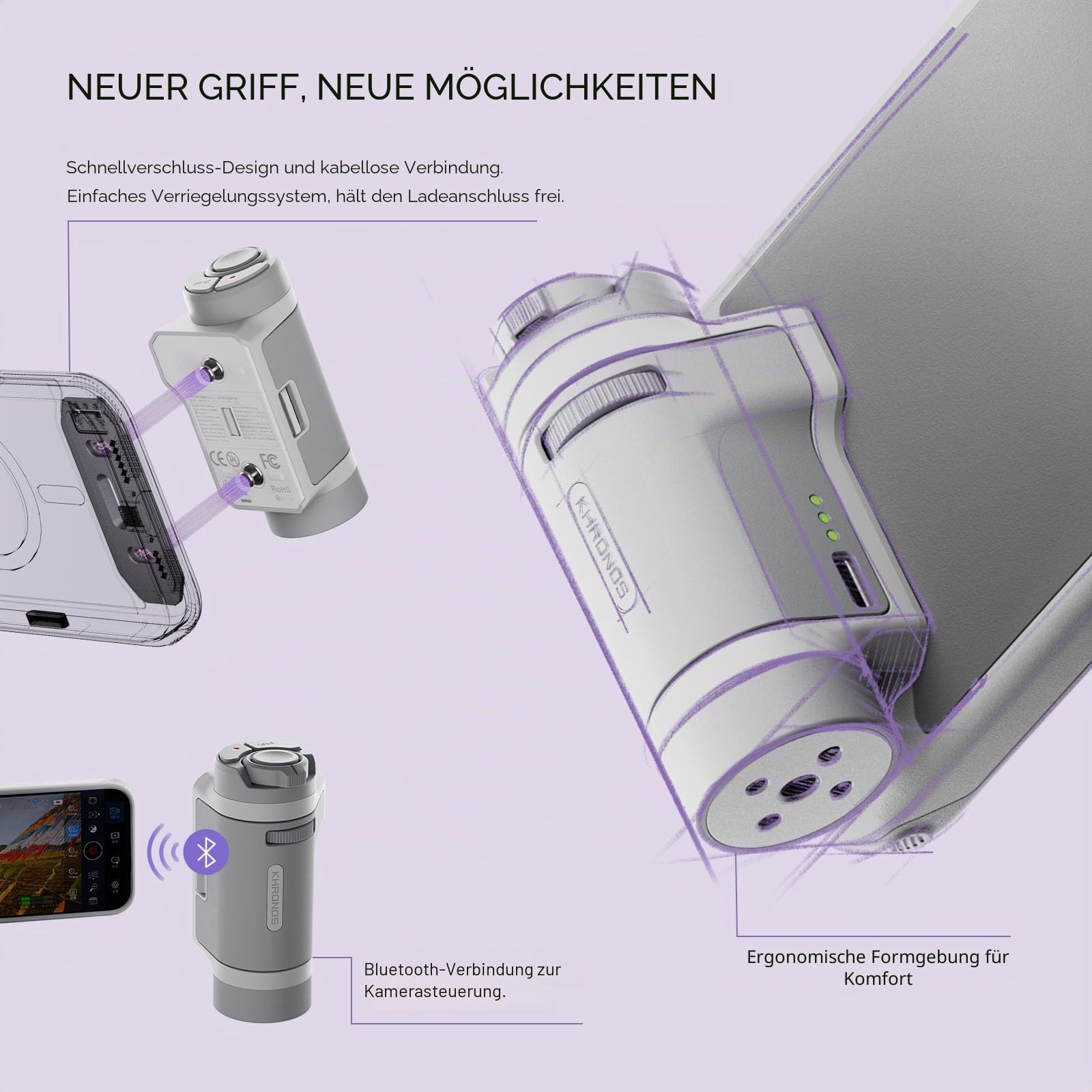TILTA Khronos iPhone 17 Pro Max Case Lite Creator Kit, Telefonhalterung kompatibel mit iPhone 17 Pro Max mit Lite-Bediengriff, ND-Filter und magnetischer Rückplatte – Schwarz TKL-IP17-PMB-B
