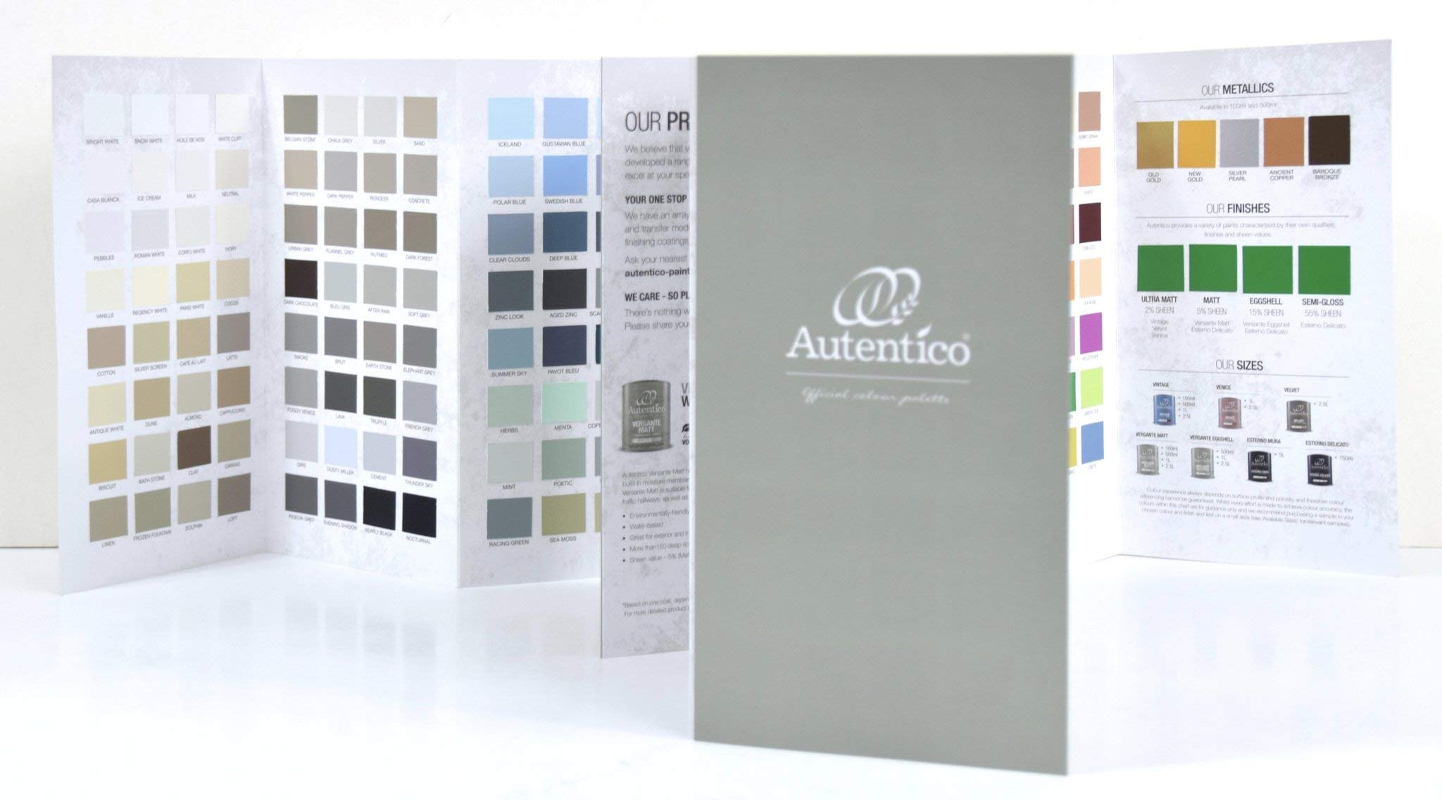 Autentico Paint Fold-Out Colour Chart