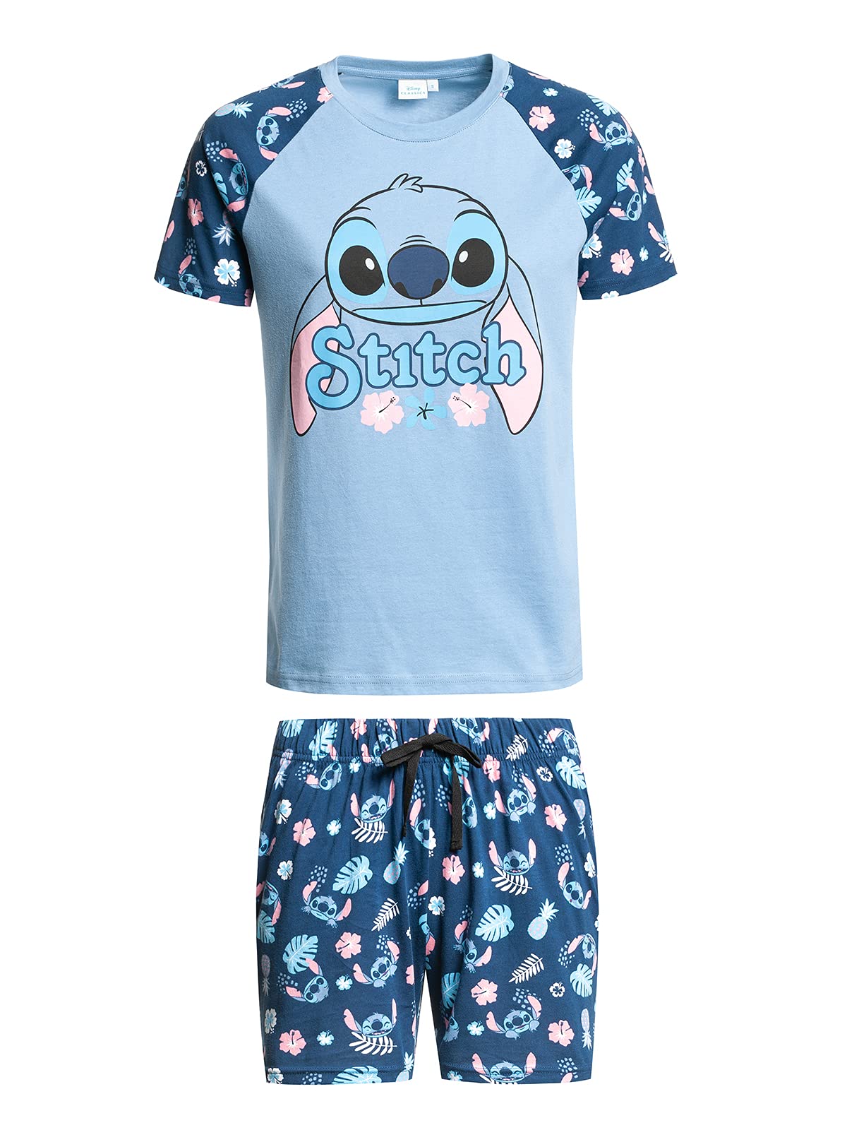 Lilo & Stitch Weird But Cute Femme Pyjama Bleu 100% Coton