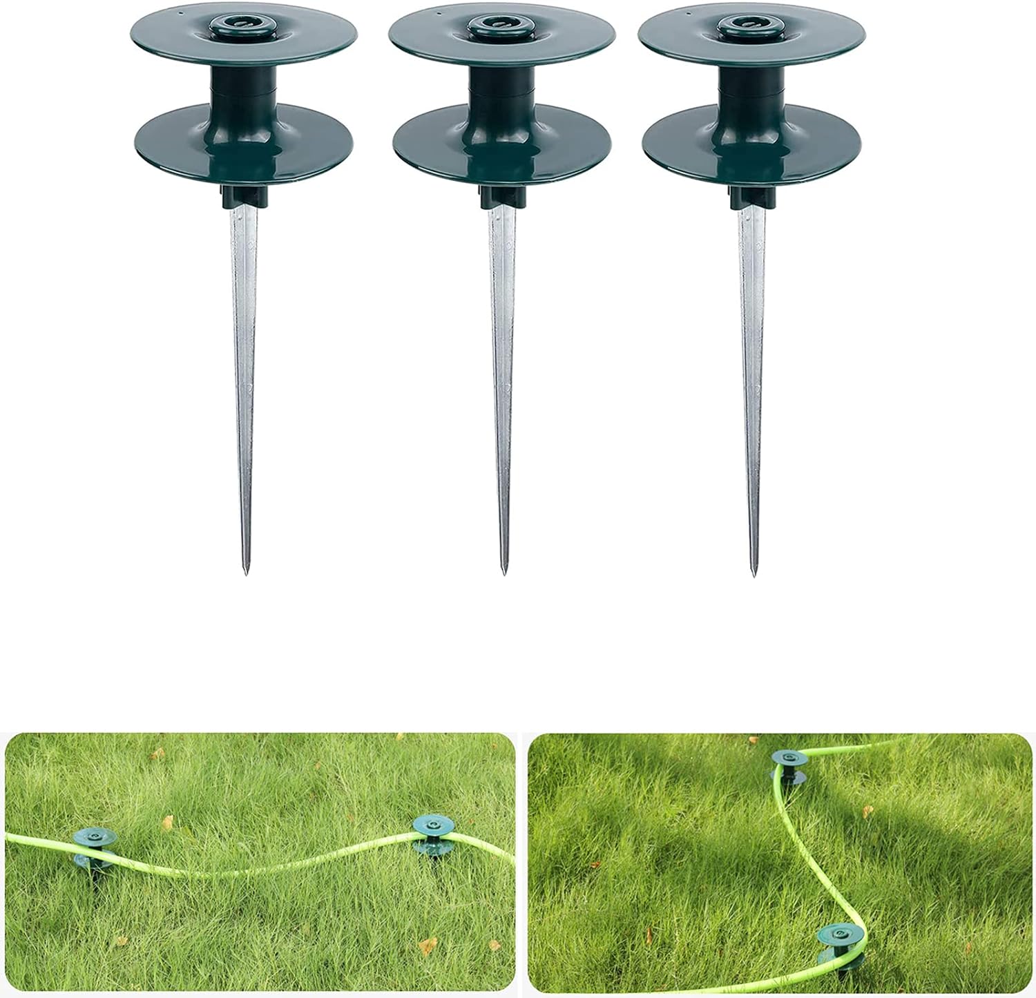 Actaday 3Pcs Hose Guides, Garden Hose Guide Spike,Rust Free