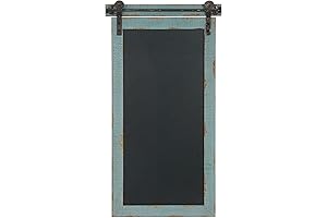 Deco 79 Wood Sign for Wall with Chalkboard, Wall Art 16" x...