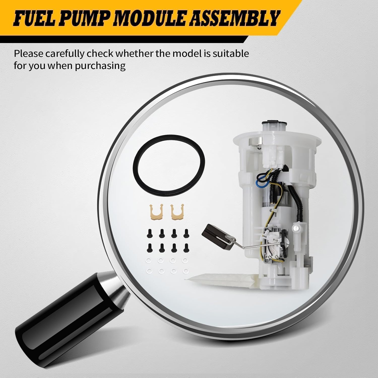 Fuel Pump Module Assembly Compatible with 2004-2005 L4 2.4L RA-V Four 2001-2003 L4 2.0L RA-V Four SP9038M 2322528010 2323921010 2324974610