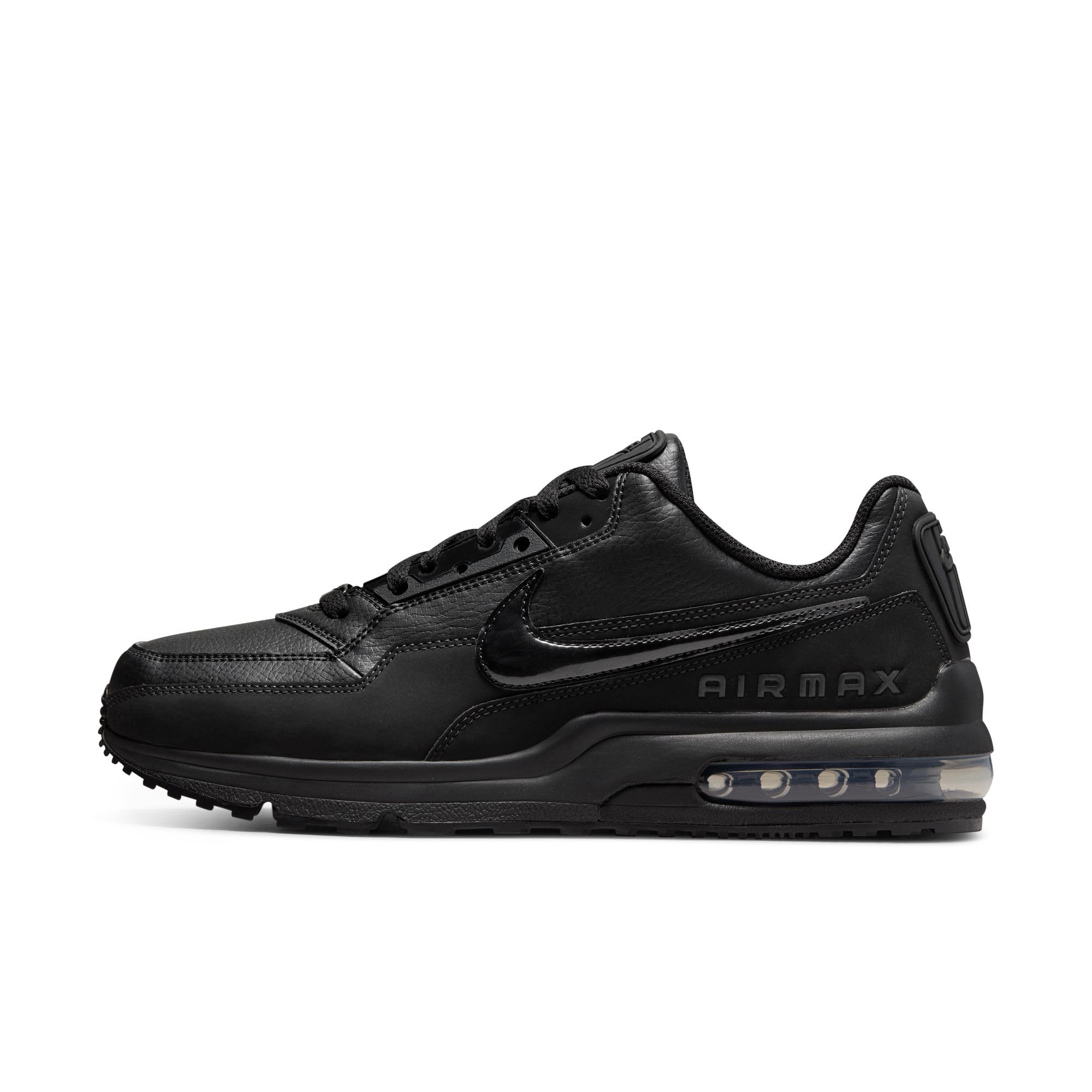 NIKE Herren Sport Freizeit Leder Schuhe Sneaker AIR MAX LTD 3 687977 020 Schwarz, Größe:45 EU, Farbe:020 Black/Schwarz
