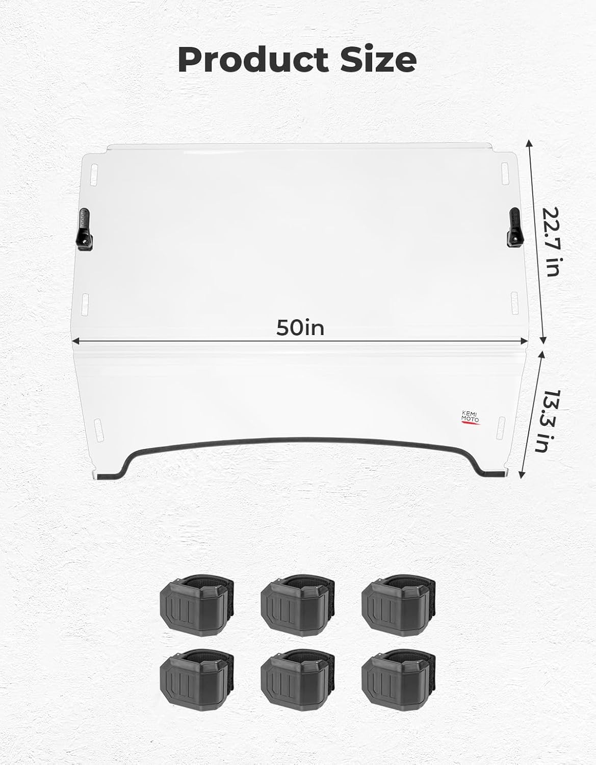 KEMIMOTO Front Windshield Compatible with John Deere Gator HPX 620i 625i 825i XUV 850 XUV855D Windproof Flip Heavy Duty Scratch Resistant Windscreen with Flip Window