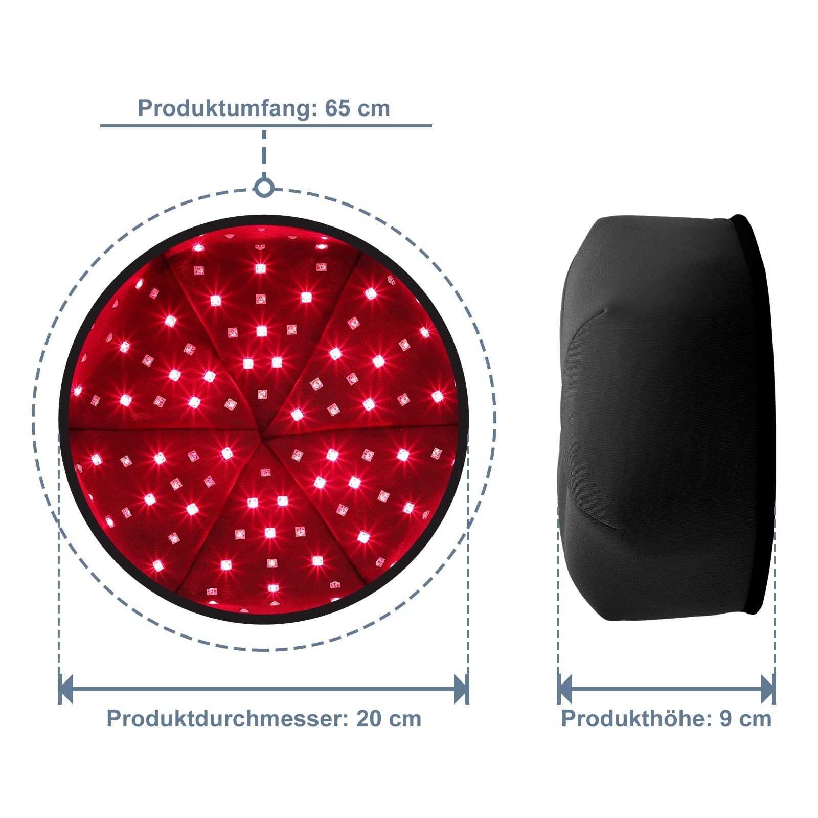 120 LEDs 660nm & 830nm Rotlicht Therapie Kappe Nahinfrarotlicht Haarwachstumsgerät Entspannung der Kopfhaut und Linderung Haarausfall behandlung bei dünner werdendem Haar