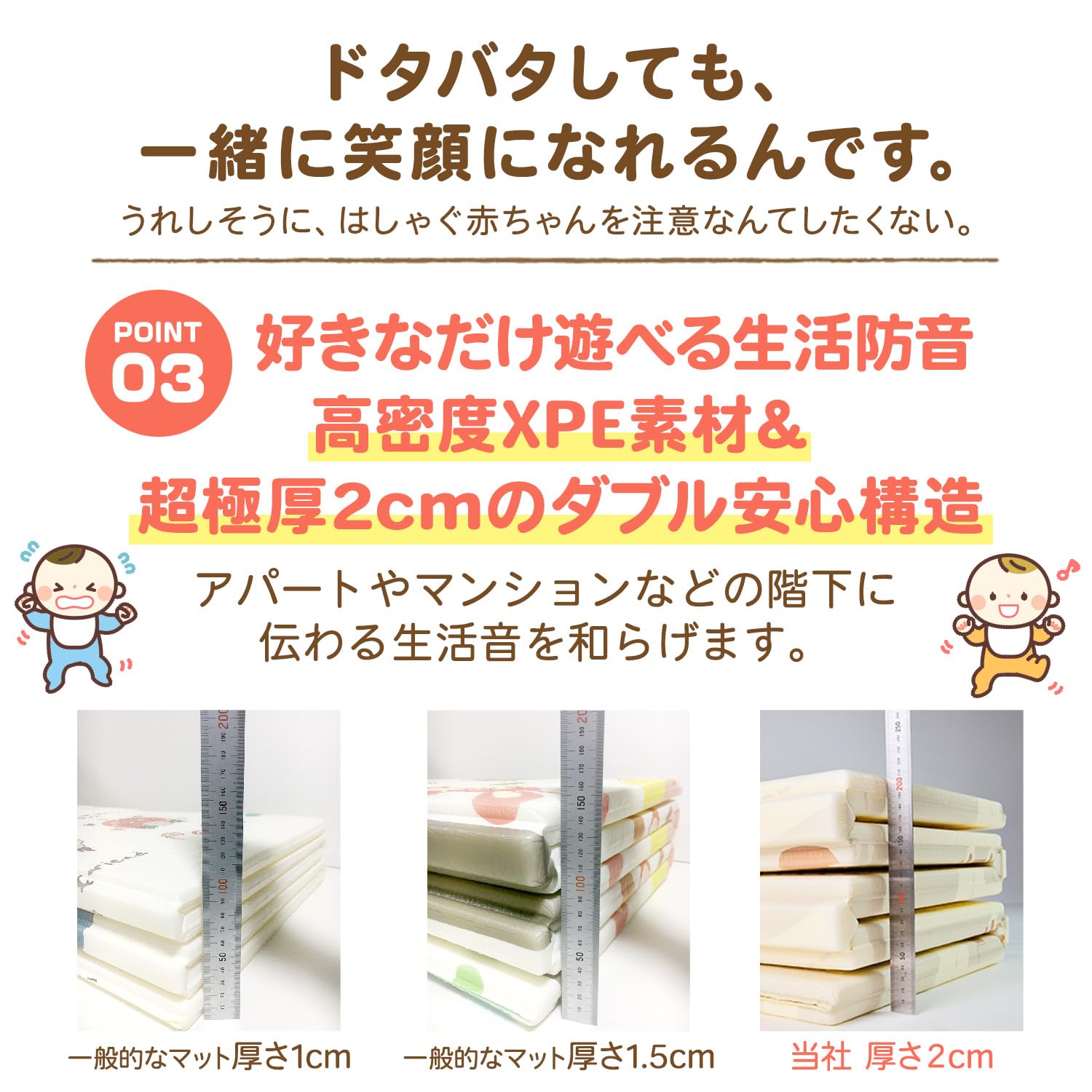 fungoo ベビープレイマット 折りたたみ 両面使用可