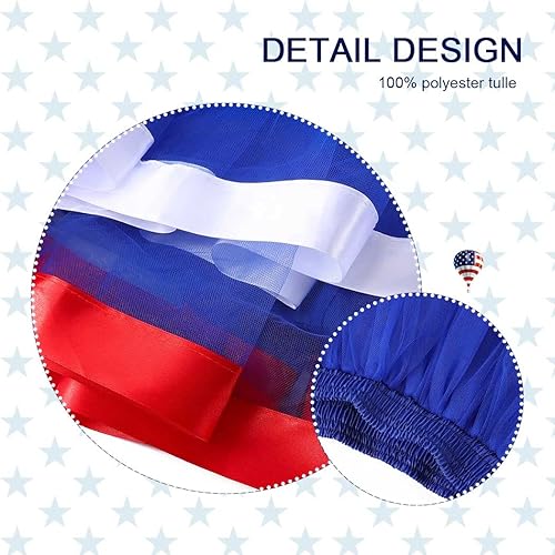 Miniatura 4 de Nicute Falda tutú para mujer, 4 de julio, color rojo, blanco y azul, con estrellas, divertida, patriótica, para fiesta del Día de la Independencia