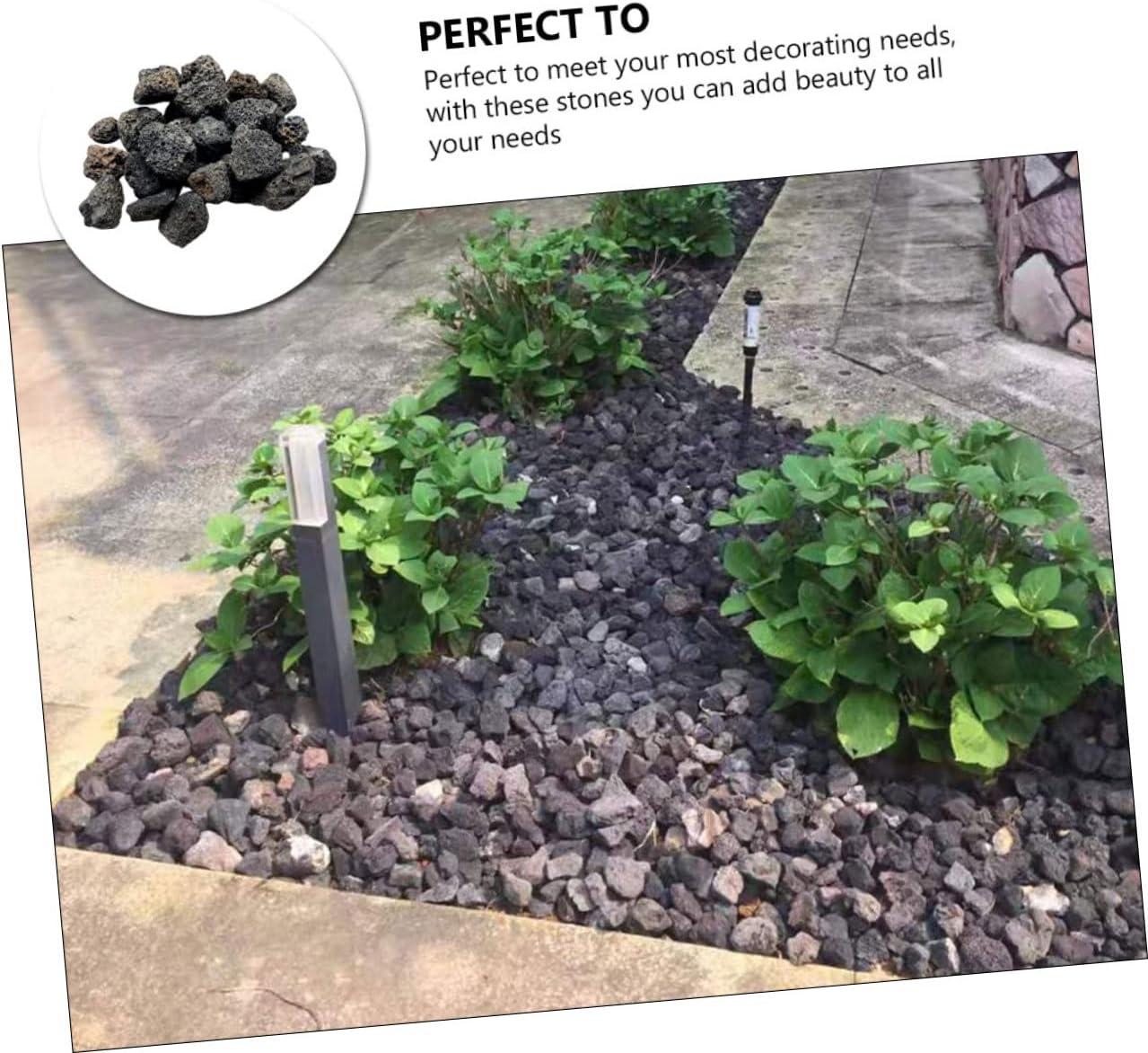 Zerodeko 1Bag Natural Volcanic Stones for Fish Tank Decoration and Aquarium Rocks Safe for Fresh Salt Water for Aquariums Vases and Planters