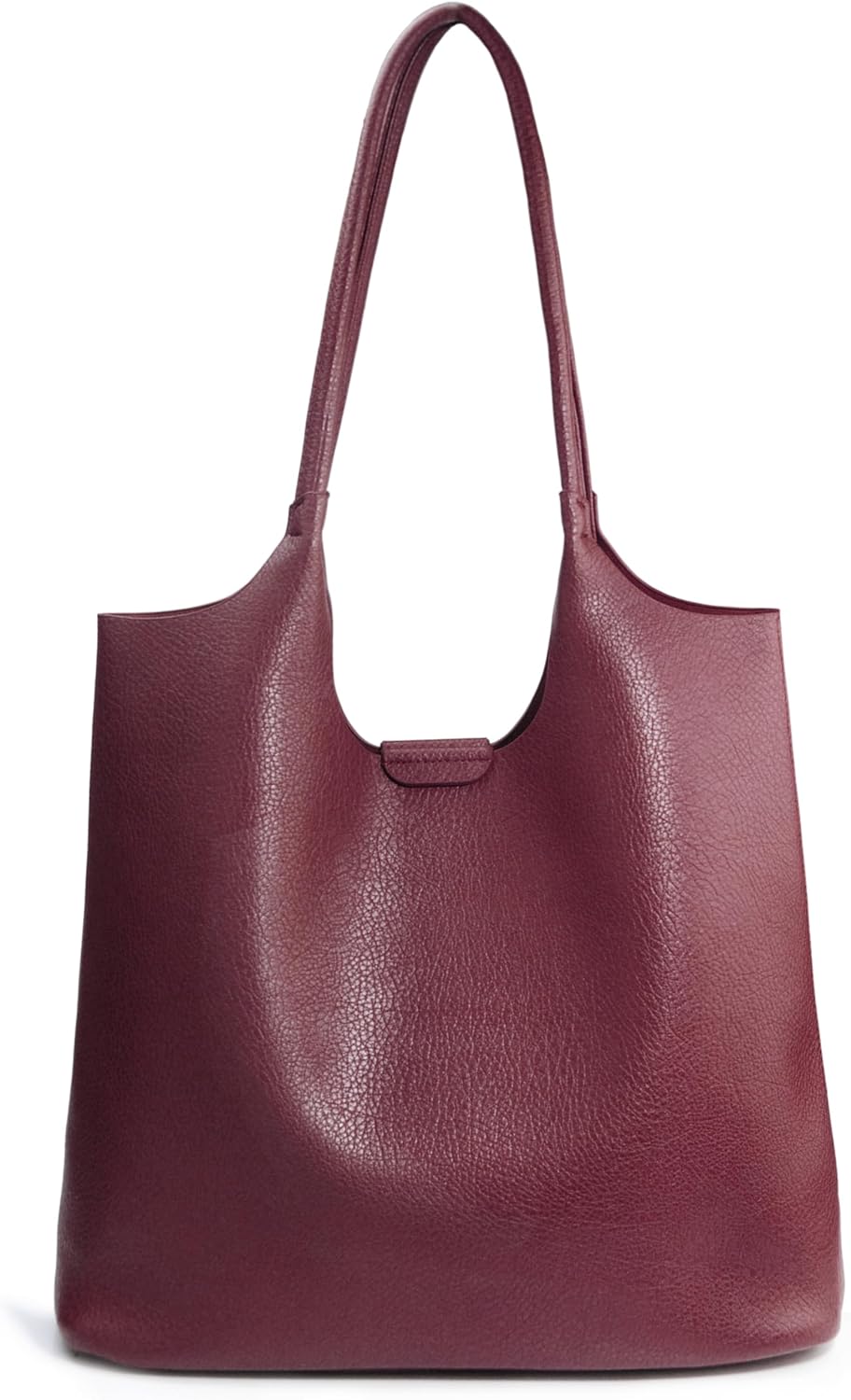 Soft Vegan Leather Tote Bag for Women Hobo Handbag Purse for Travel and Everyday