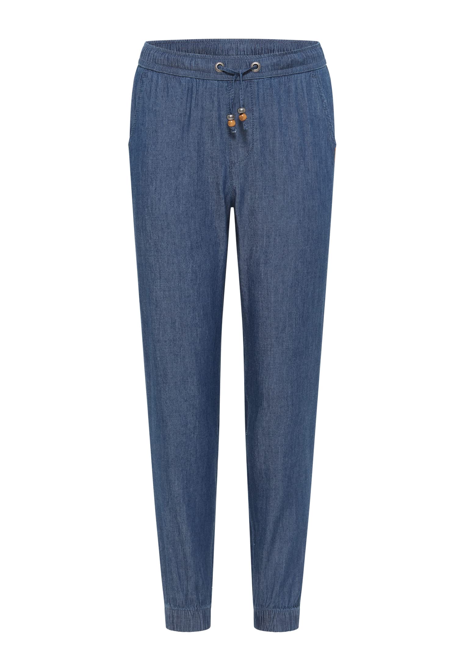 Ragwear Mädchen Hose TALIANA Denim aus Baumwoll-Viskose-Stoff, Vegan, Gummibund mit Tunnelzug und Kordel