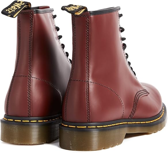 Bottes Dr. Martens 1460 Mixte - Cuir Lisse, 8 œillets, Semelle AirWair - Modèle Iconique Intemporel