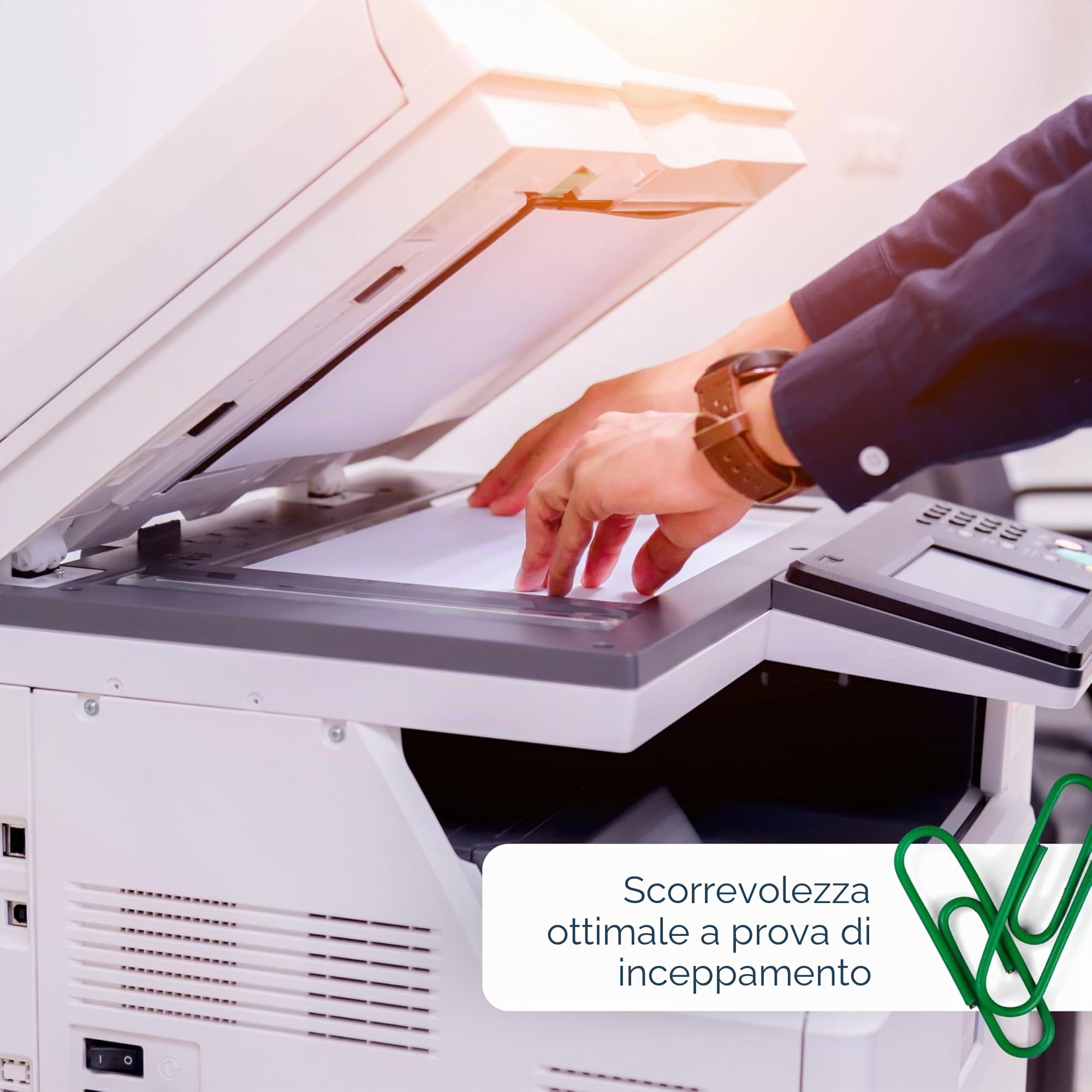 Fogli A4 80g carta premium multiuso per stampanti laser inkjet fotocopiatrici ufficio casa 100 fogli