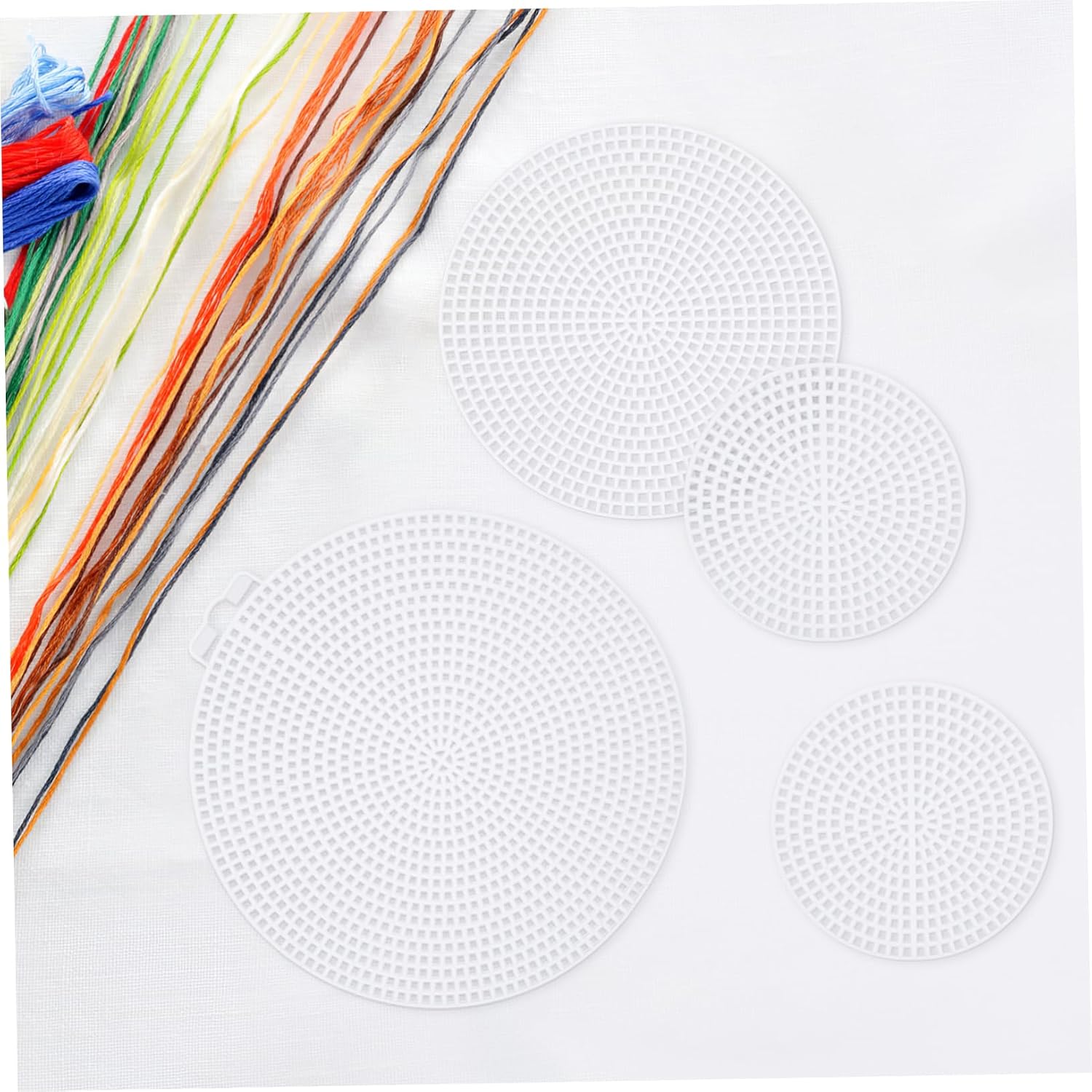 MINAOLULUS 30Pcs Multi Function Portable Plastic Mesh Canvas Sheets for Household Use for Cross Stitch DIY Crafts and Sewing Projects