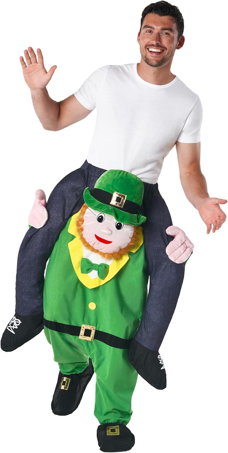 Amazon.com: Morph Leprechaun Costume, Leprechaun Piggyback Costume ...