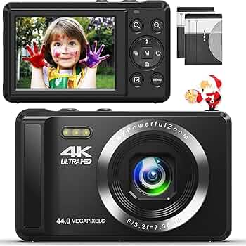 デジタルカメラ TAKU Amazon | QZTCAMERA デジカメ 4K デジタルカメラ 6400万画素 OTG
