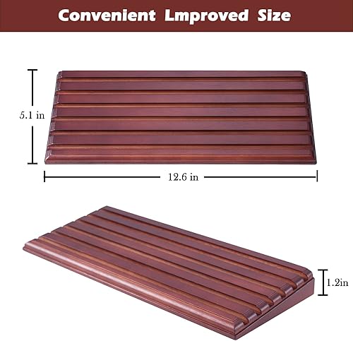 Miniatura 2 de LIUYALO Challenge - Soporte de exhibición de monedas de 6 filas, 100% madera maciza, con capacidad para 42 monedas