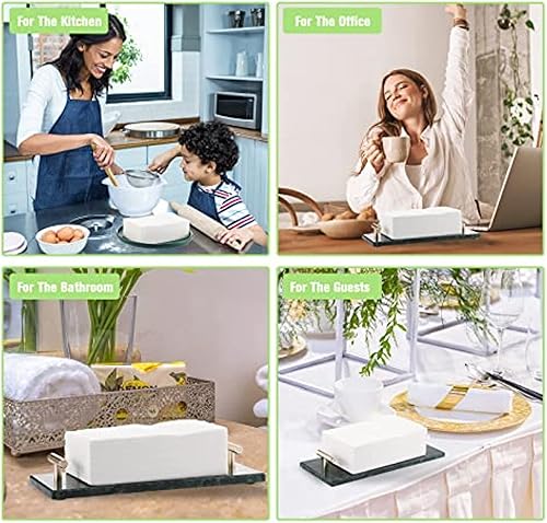 Vista 4 de Servilletas desechables para baño, servilletas blancas, toallas de mano desechables para cena, toallas de mano para invitados, suaves y absorbentes