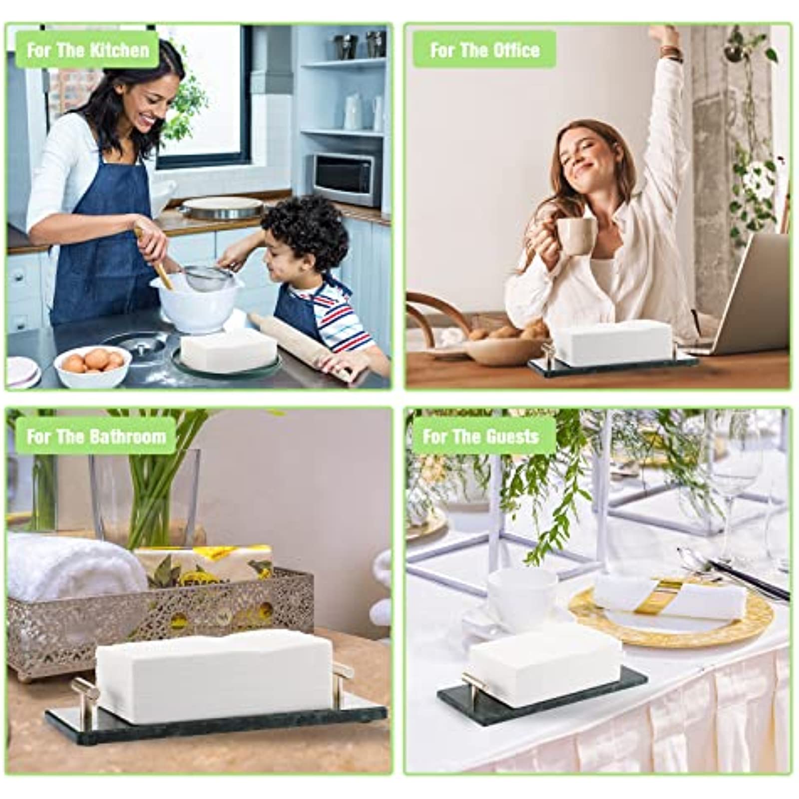 Servilletas desechables para baño, servilletas blancas, toallas de papel desechables, toallas de papel de invitados, servilletas suaves y absorbentes, servilletas de 2 capas, servilletas de papel