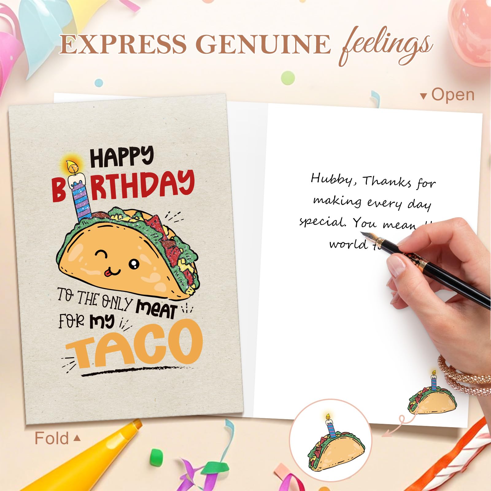 Shouqiuzhonglv Carte D'anniversaire Amusante Pour Lui, Mari, Petit Ami