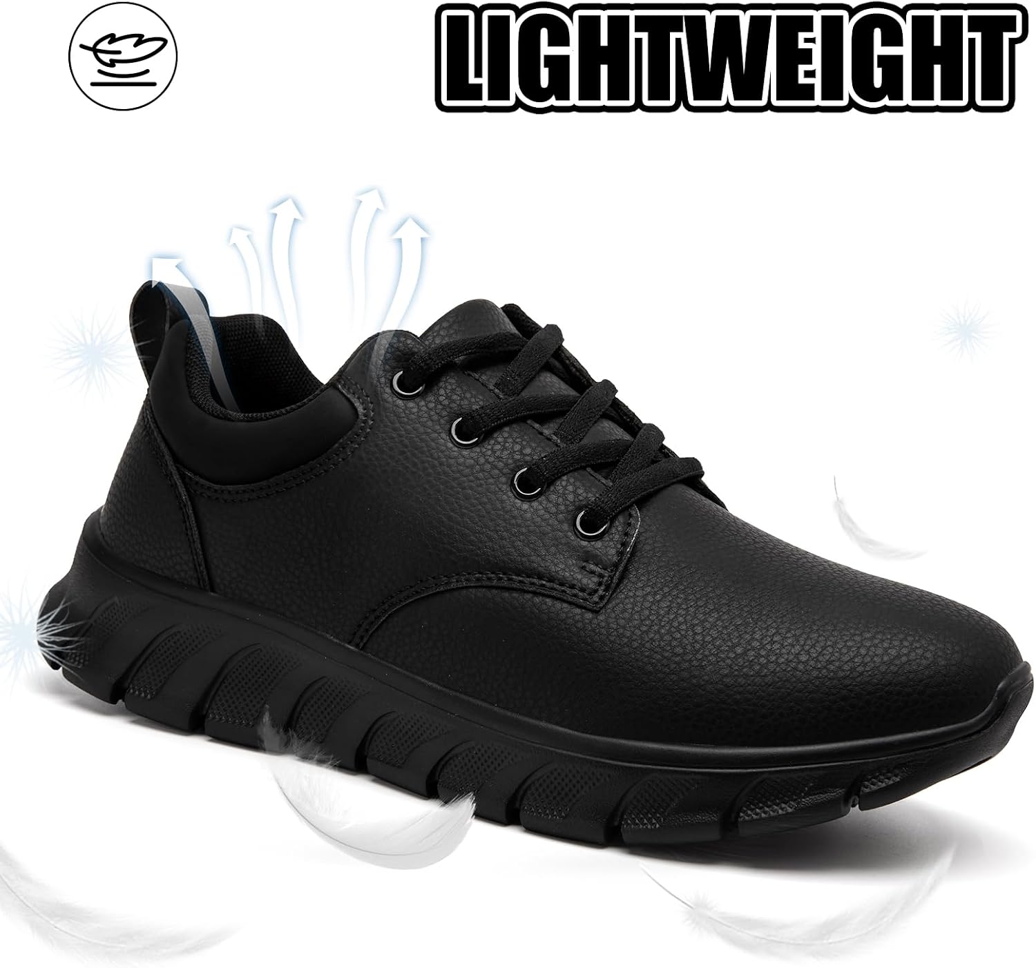 Non Slip Work Shoes For Men Waterproof Oil Resistant PU Leather Chef Shoes