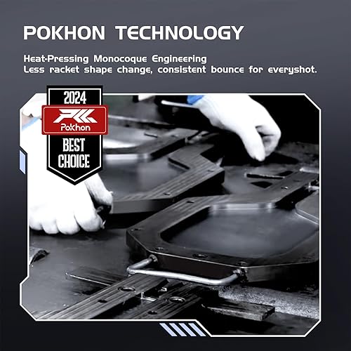 Miniatura 4 de Carbon Fiber Pickleball Paddle, Professional Raw Carbon Fiber Pickleball for Power & Control, Polymer Honeycomb Core, USAPA Approved T300 Pickleball