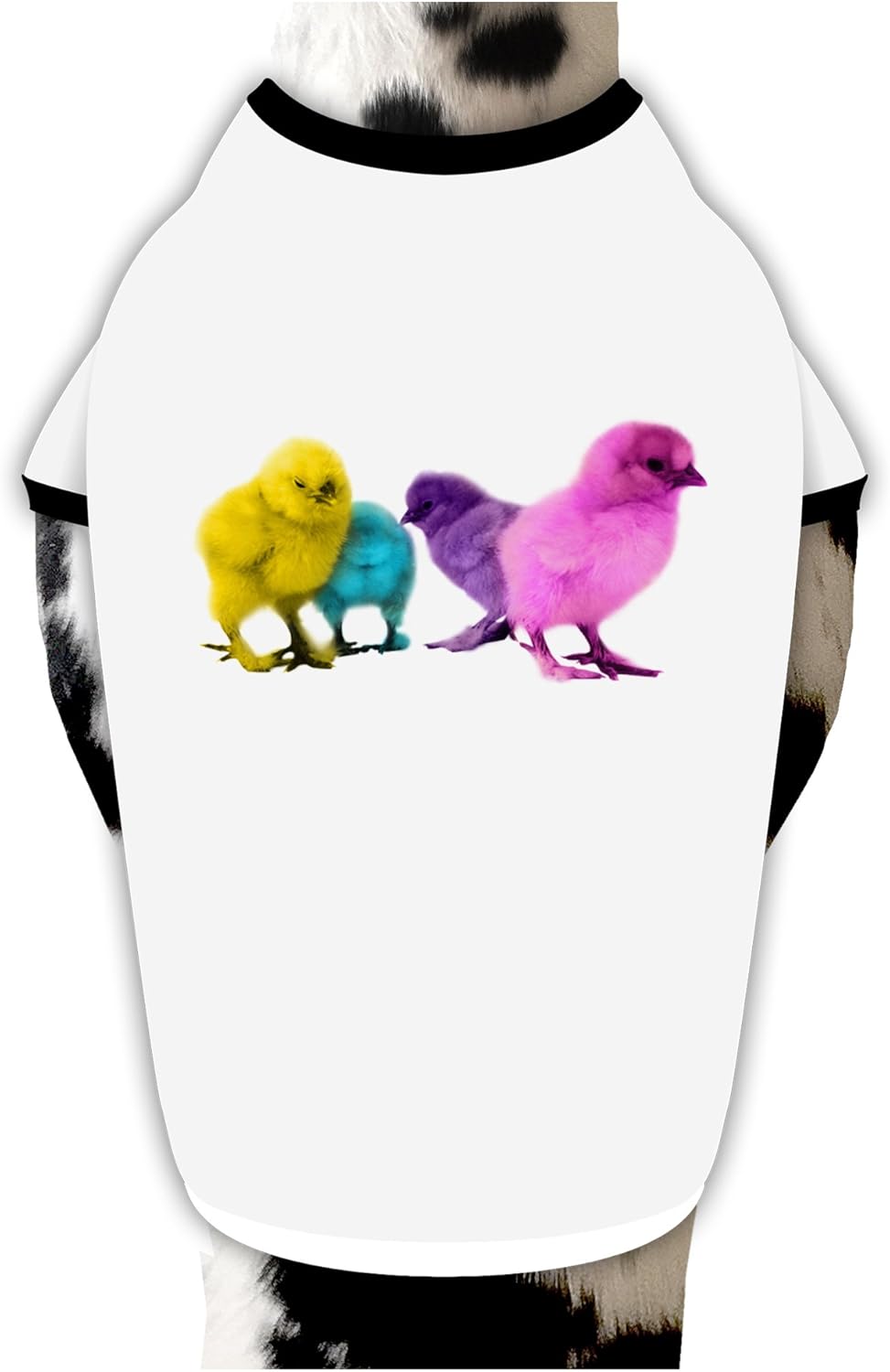 TOOLOUD Real Life Peepers Dog Shirt White with Black XL