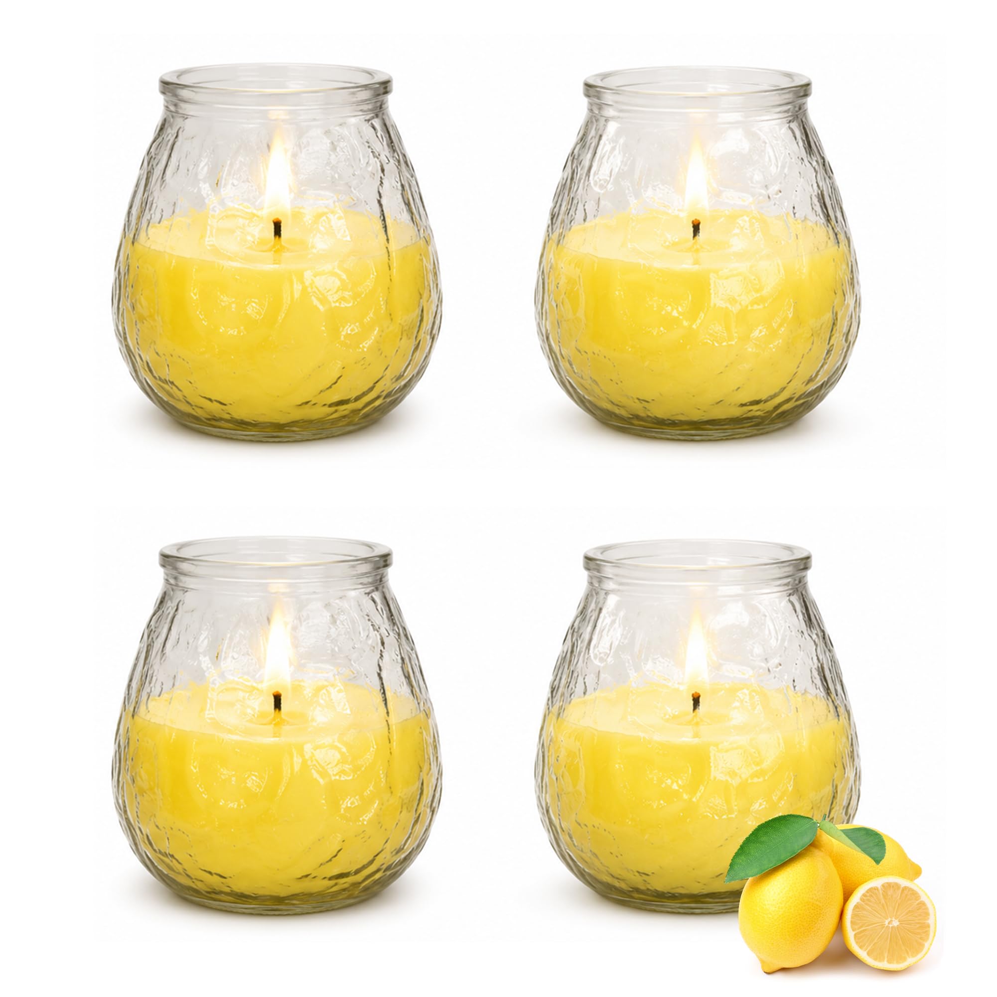 Price's Candles 4 X Prices Outdoor Citronella Candle In Glass Jar Fly Insect Repeller Repellent