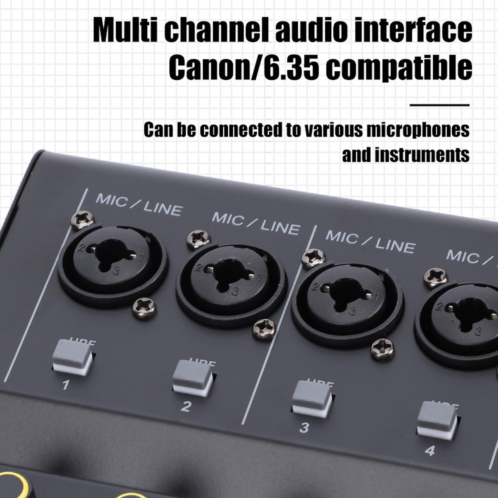 Amazon | Luocute 6チャンネルDJミキサーポータブルBT MP3サウンド