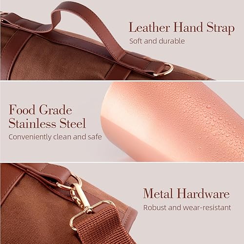 Miniatura 4 de Juego de herramientas de barra de cobre de 17 piezas, juego de coctelera con todos los prácticos accesorios de bar, juego de cóctel portátil de